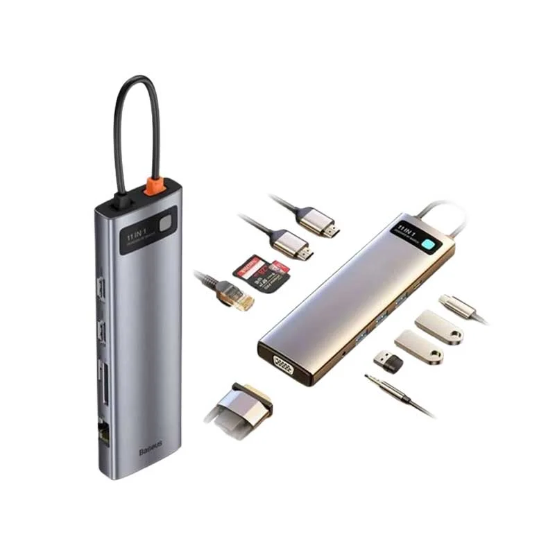 baseus-thunderbolt-cpro-hub-2usb-3-0-1hdmi-1type-c-thunderbolt-1lan-2card-reader