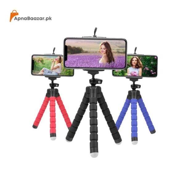 curve-able-adjustable-flexible-tripod-stand-with-mobile-holder-apna-baazar | tripod stand